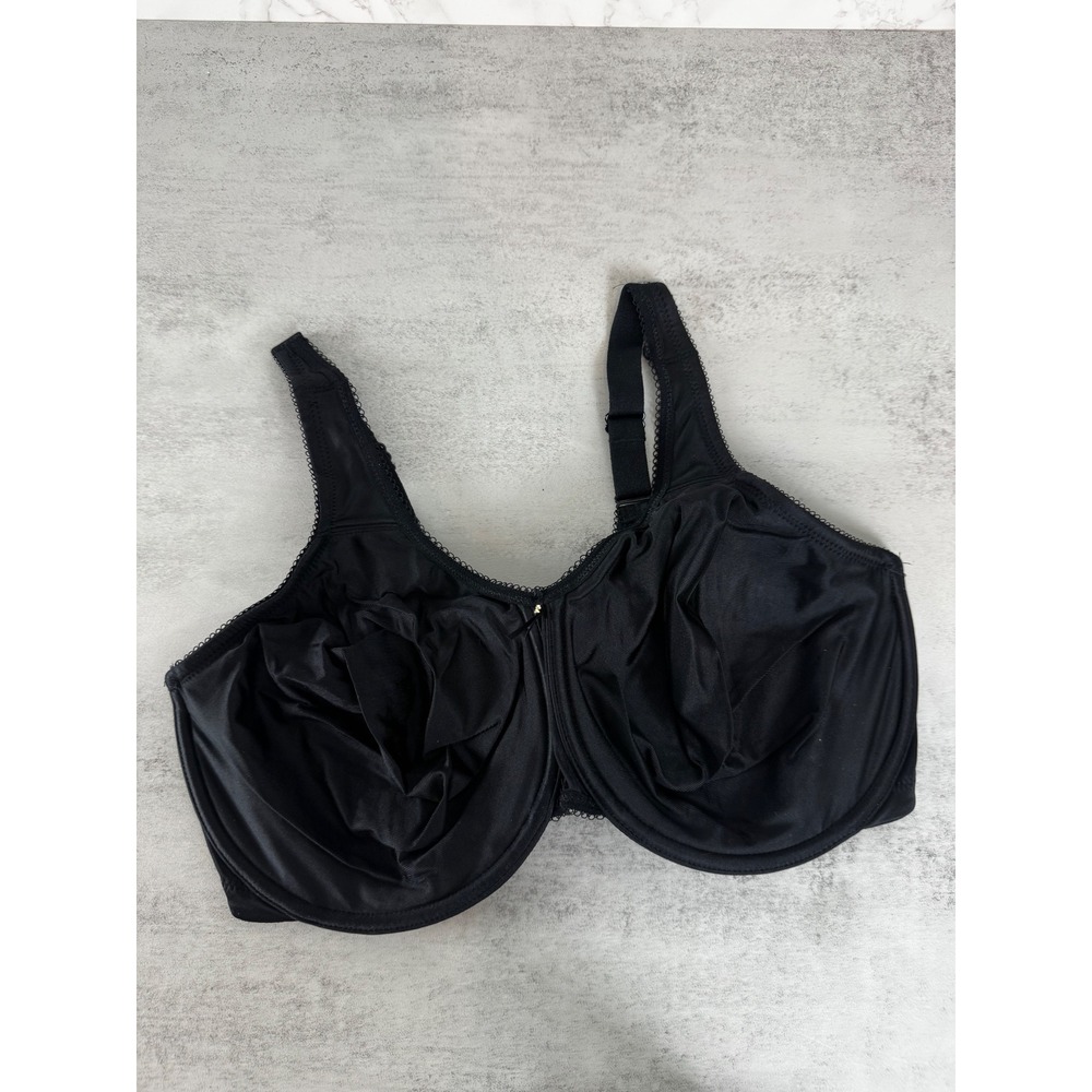 Wacoal Bra Womens 38G Black Basic Beauty Underwire Unlined Seamless 855192